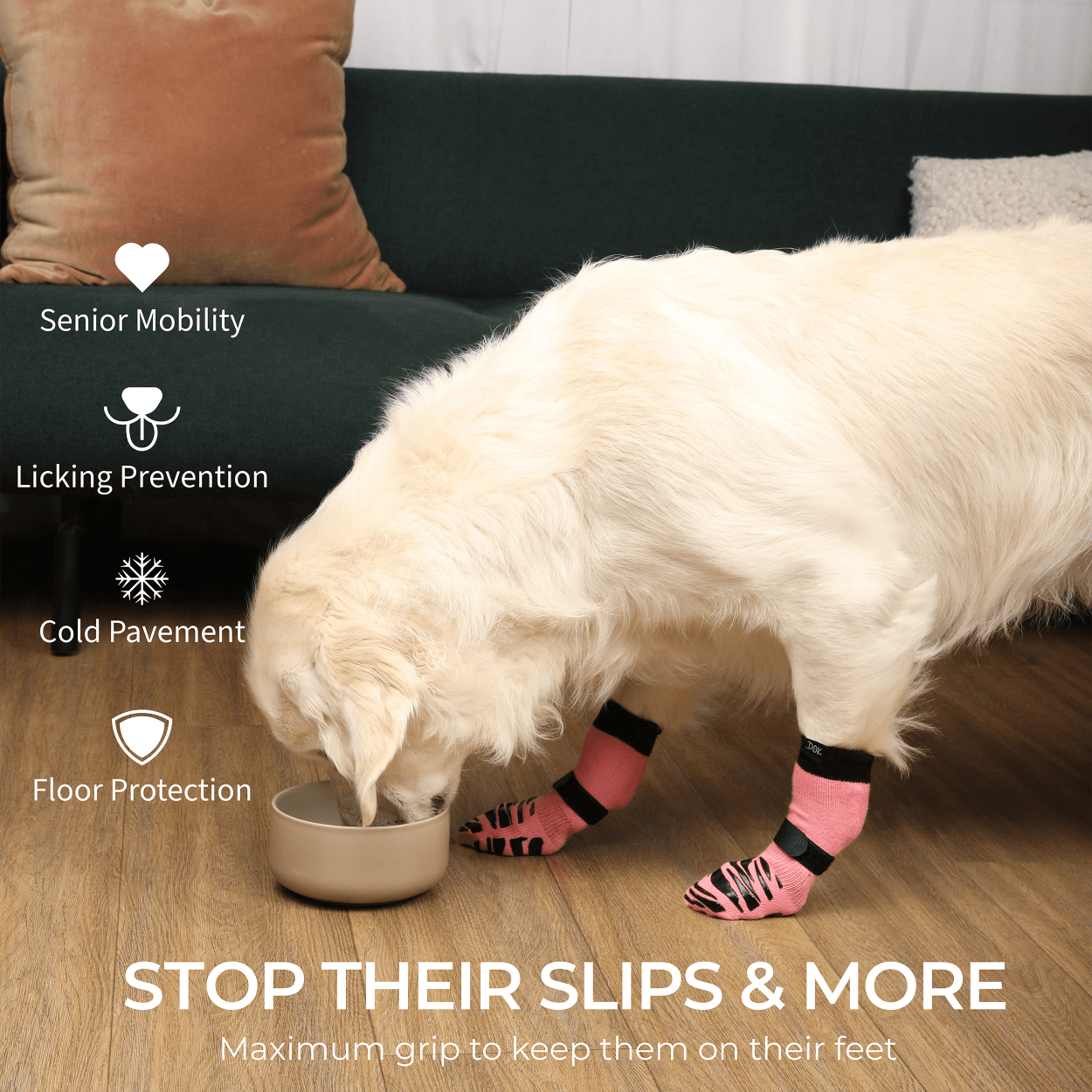 Tigertoes Premium Non-Slip Dog Socks