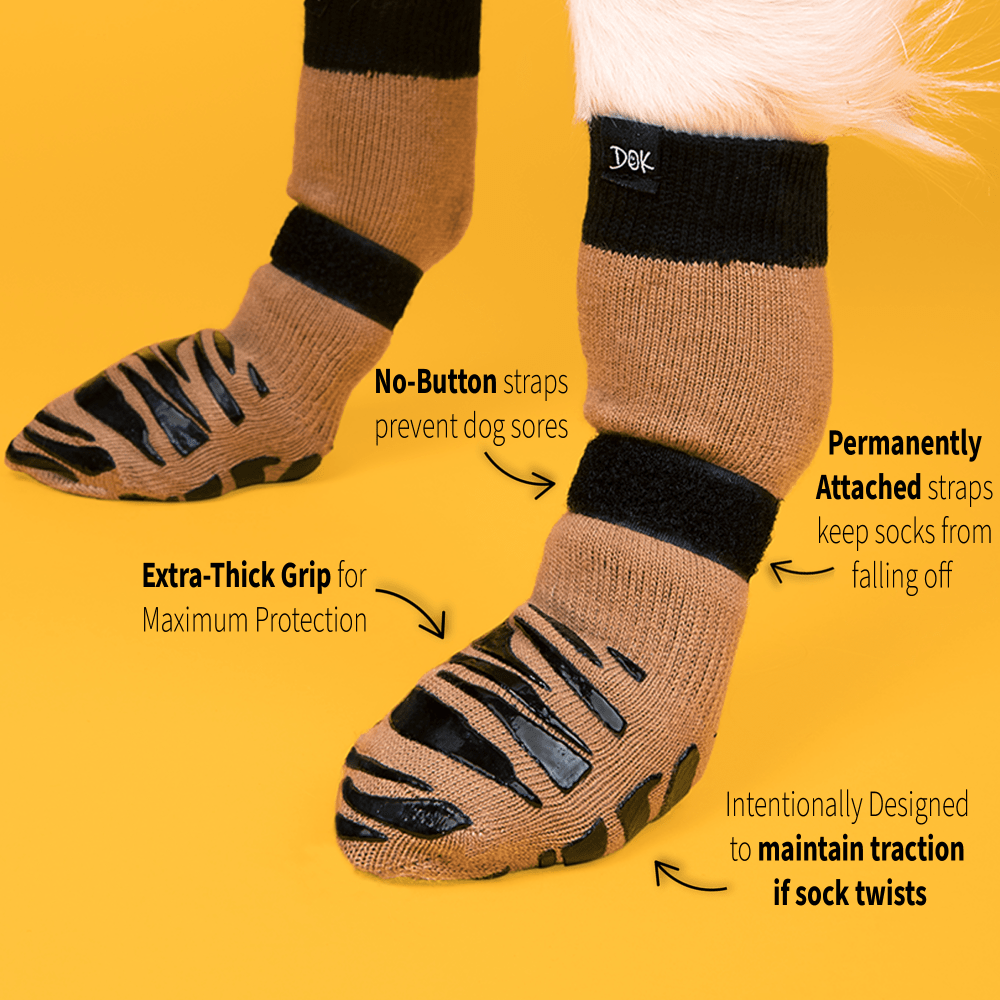 Tigertoes Premium Non-Slip Dog Socks
