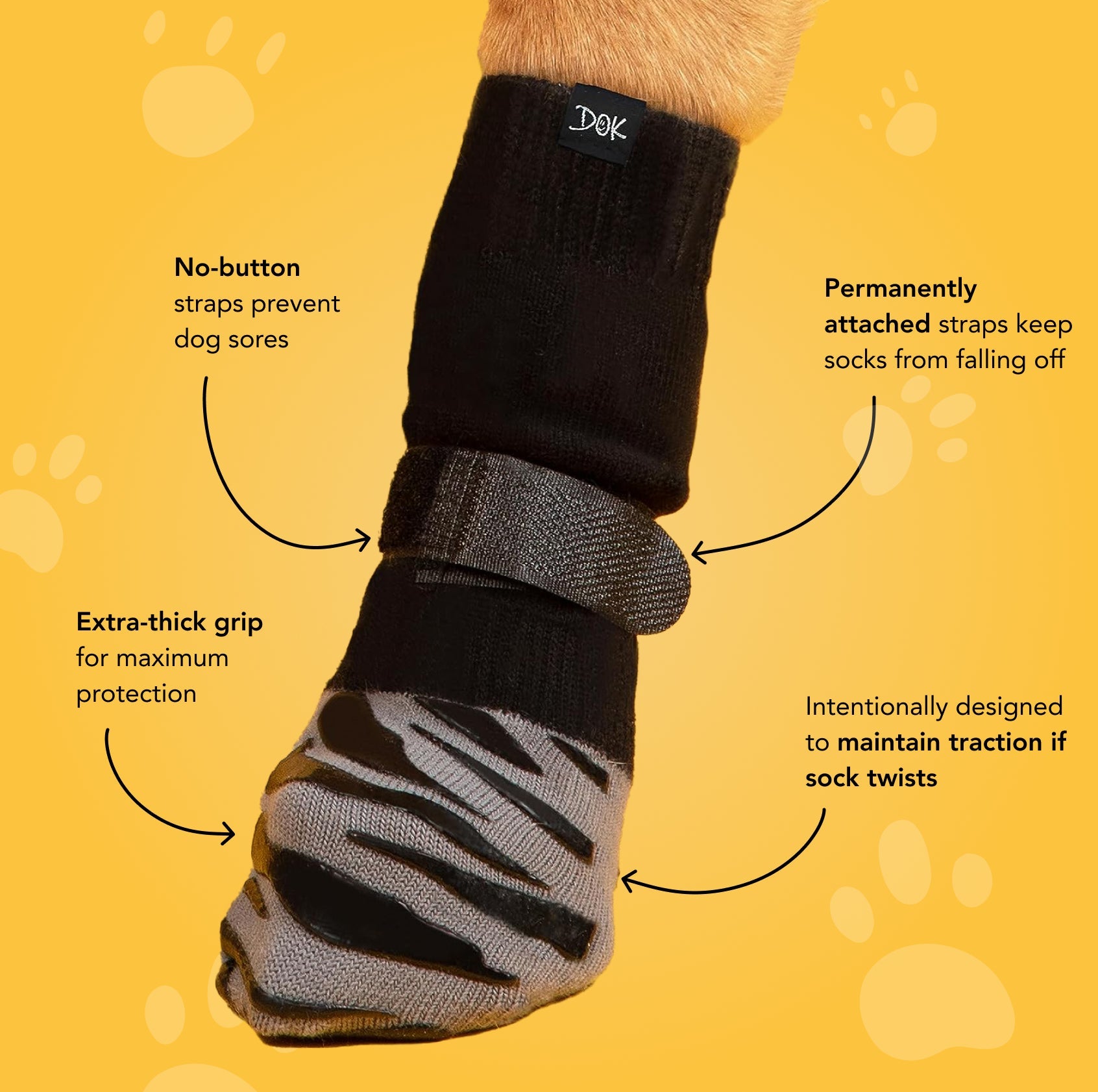Tigertoes Premium Non-Slip Dog Socks