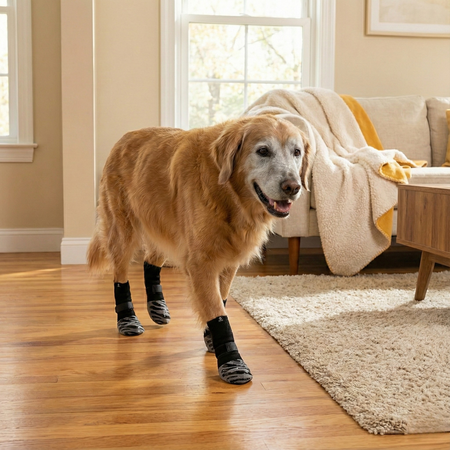 PADO Grip™ – Chaussettes antidérapantes pour chien âgé