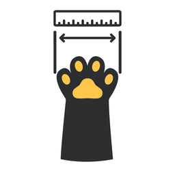 Icône mesure largeur de patte